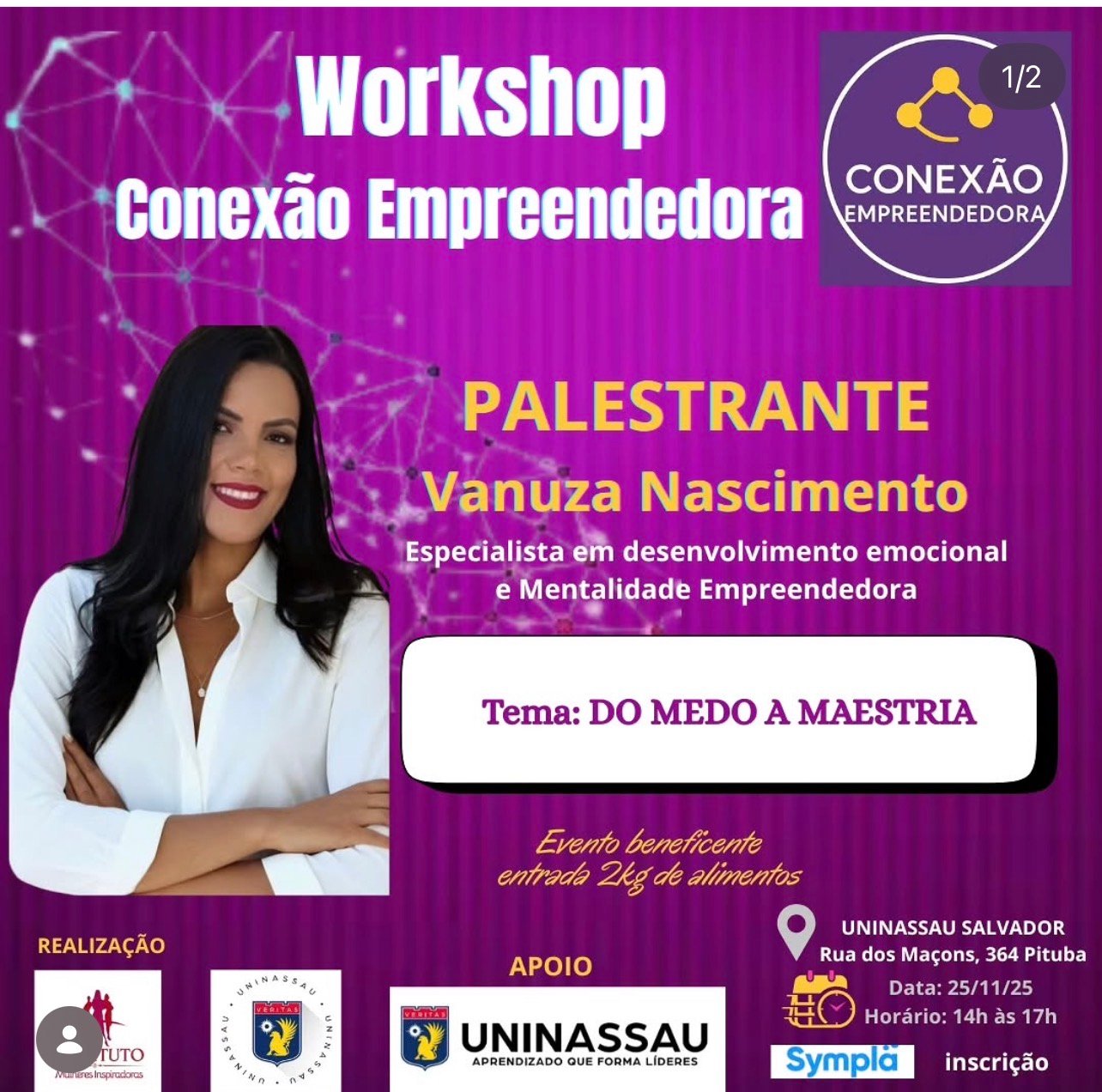 Palestra "Do Medo à Maestria" — Workshop Conexão Empreendedora
